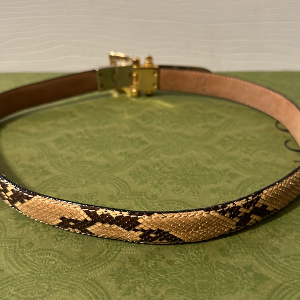 Wcm New York Genuine Python Belt Size Xsmall - image 5